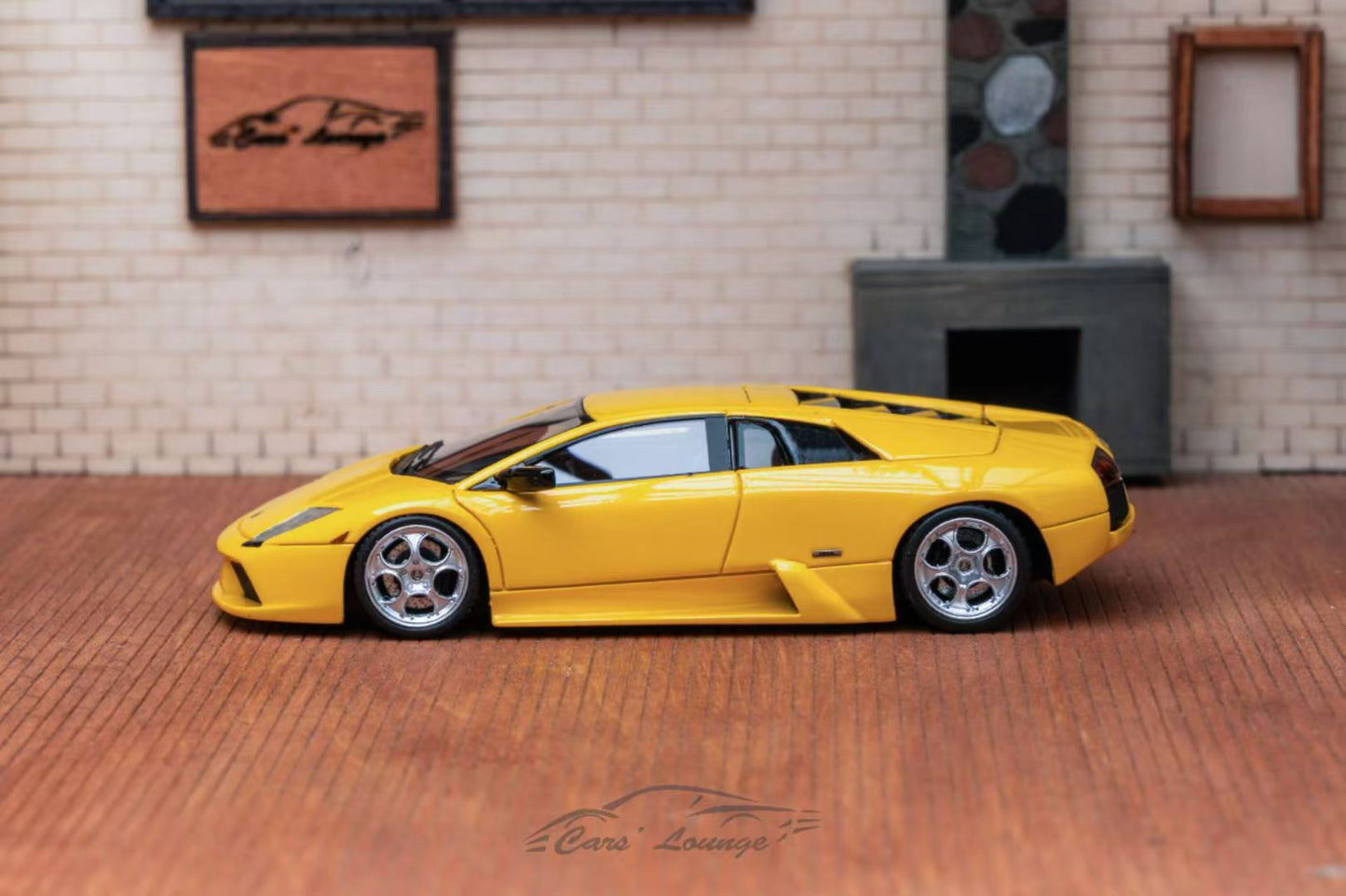 [Premium Resin Model] Car Lounge 1:64 Lambroghini Murcielago LP640 Coupe Giallo Orion Yellow Premium Box Packaging Limited 599 Pieces