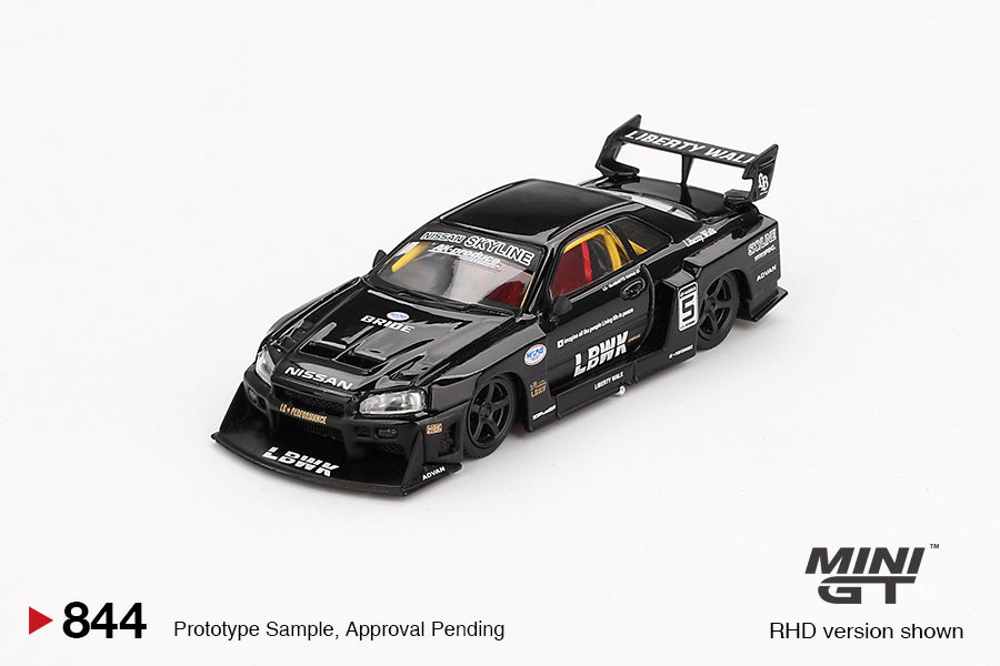 Mini GT 1:64 Nissan LB-ER34 Super Silhouette SKYLINE Black (MGT00844-R)