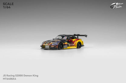 Micro Turbo 1:64 Honda S2000 Demon King AP1 J's Racing Custom China APA XOP 2025 Special Edition (Openable Engine Hood + Removable Engine + Magnetic Removable Wing)