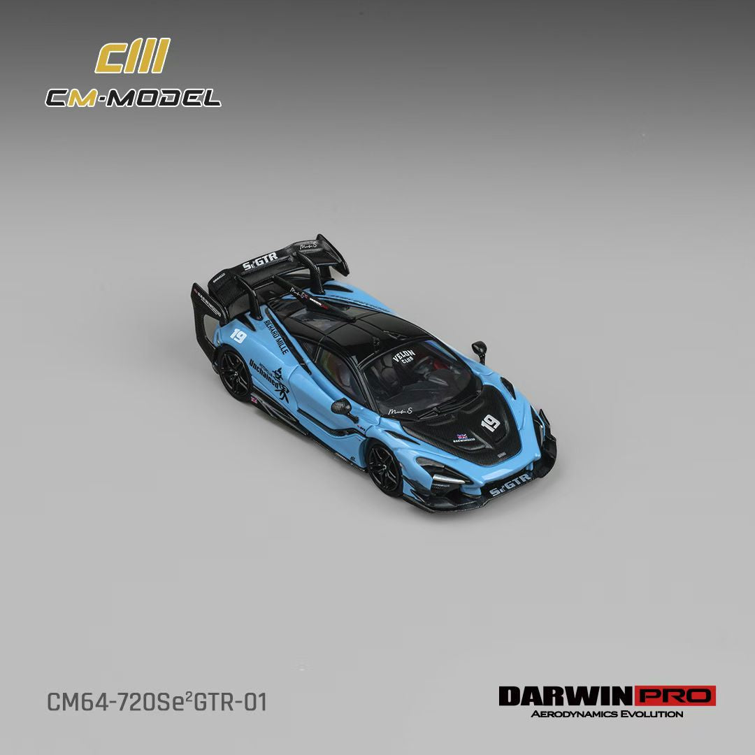 CM Model 1:64 McLaren DARWIN PRO 720Se² GTR Unchained Blue - McLaren Official Licensed