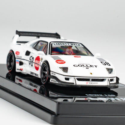 INNO64 1:64 LBWK F40 COLLET White in Premium Box Packaging (Chance of a Red Chase Car) (IN64-LBWKF40-COLLET)