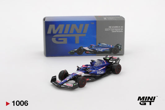 Mini GT 1:64 Red Bull RB VCARB 01 #3 Daniel Ricciardo 2024 F1 2024 Bahrain GP (MGT01006-CH)