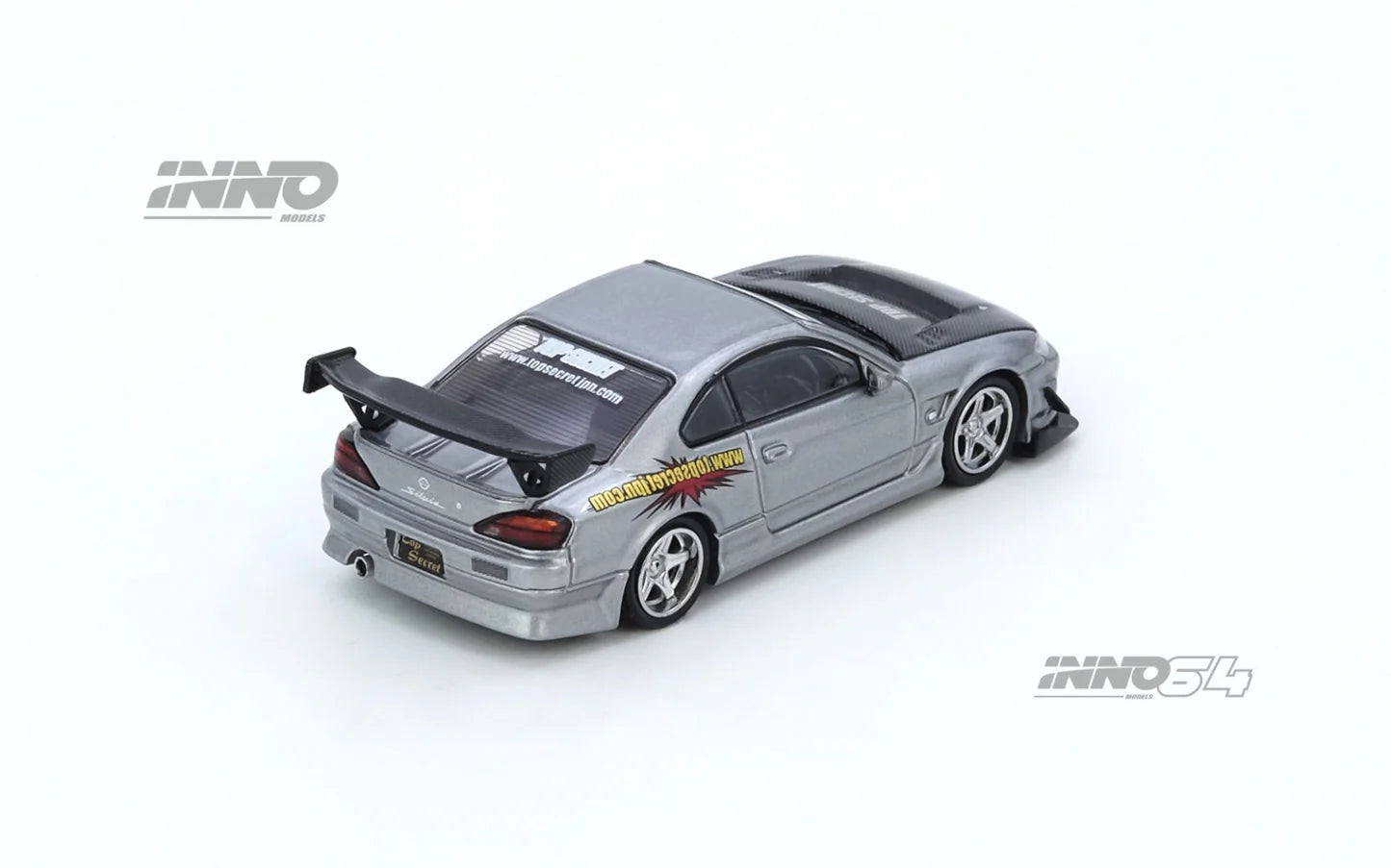 INNO64 1:64 Nissan TOP SECRET Silvia (S15) Silver (IN64-S15TS-SIL)