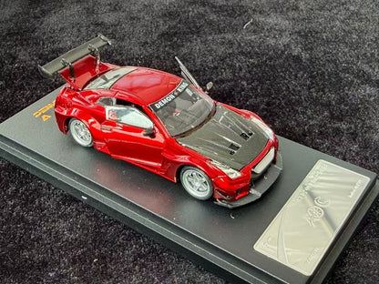AOC 1:64 Nissan GT-R R35 Metallic Red Hobby Expo China 2026 Limited Edition (Openable All Doors and Hoods with Detailed Engine and Decal Stickers)
