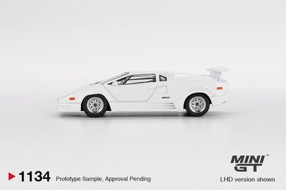 Mini GT 1:64 Lamborghini Countach 25th Anniversary White (MGT01134-CH)