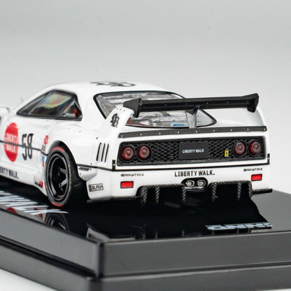 INNO64 1:64 LBWK F40 COLLET White in Premium Box Packaging (Chance of a Red Chase Car) (IN64-LBWKF40-COLLET)