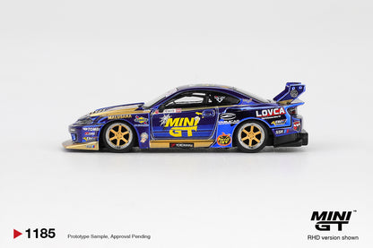 Mini GT 1:64 Nissan LB-Super Silhouette S15 SILVIA #555 Team MINI GT Liberty Walk 2025 Formula Drift Halloween Special (MGT01185-CH)