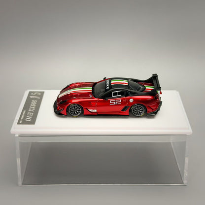 SK Model 1:64 Ferrari 599XX EVO Circuit Edition - #52 Metallic Red in Premium Box Packaging