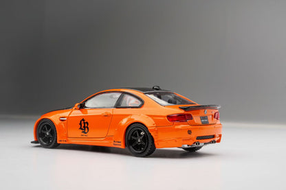 Fine Model 1:64 BMW M3 E92 LB-Works LBWK Pearl Orange with Decal Sticker