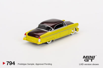 Mini GT 1:64 Lincoln Capri Hot Rod 1954 Lime Yellow (MGT00794-CH)