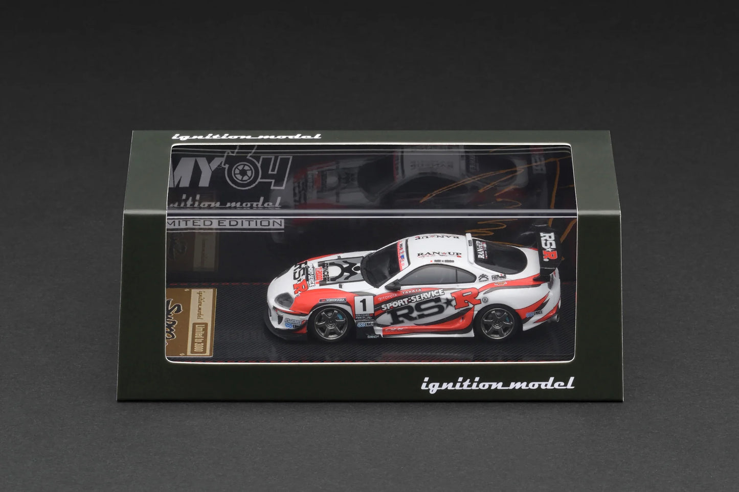 Ignition Model 1/64 Toyota Supra (JZA80) RZ White Malaysia MY64 Special Edition (IG3842)
