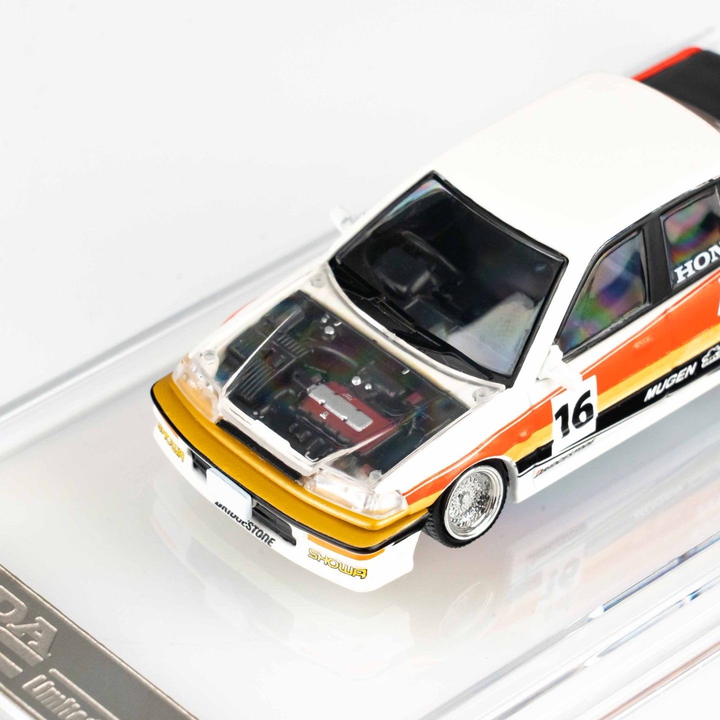 BMC BM Creations 1:64 Honda CIVIC EF2 1991 White MOTUL (RHD)
