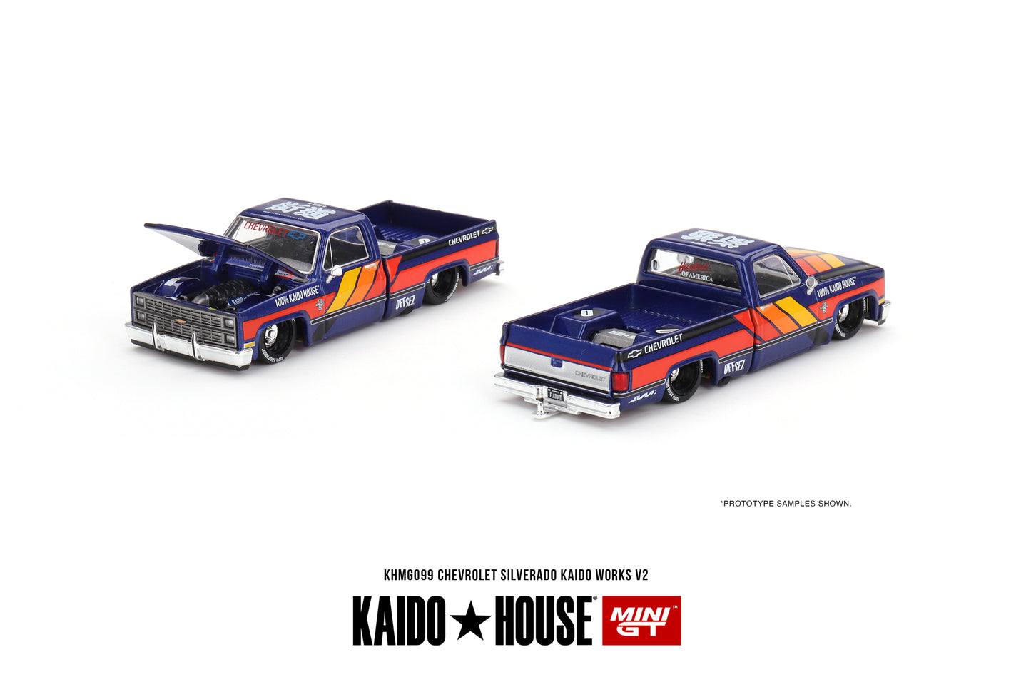 Mini GT 1:64 Chevrolet Silverado KAIDO WORKS V2 Kaidohouse (KHMG099)