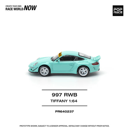 Pop Race 1:64 Porsche RWB 997 Tiffany Blue (PR640237)