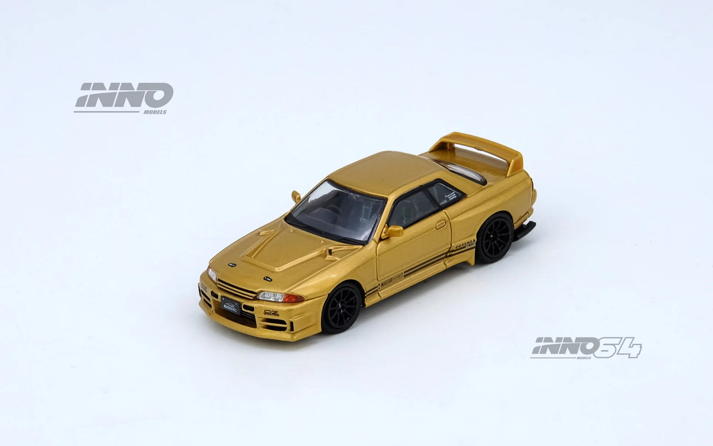 INNO64 1:64 Nissan TOP SECRET Skyline GT-R BNR32 650R Gold (IN64-R32TS-650R)