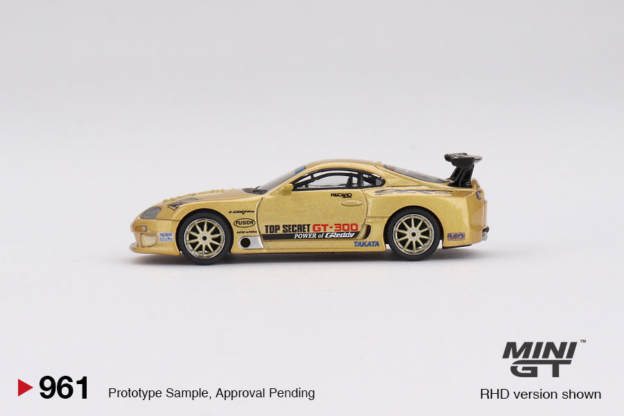 Mini GT 1:64 Toyota Supra (A80) Top Secret GT-300 Top Secret Gold (MGT00961-CH)