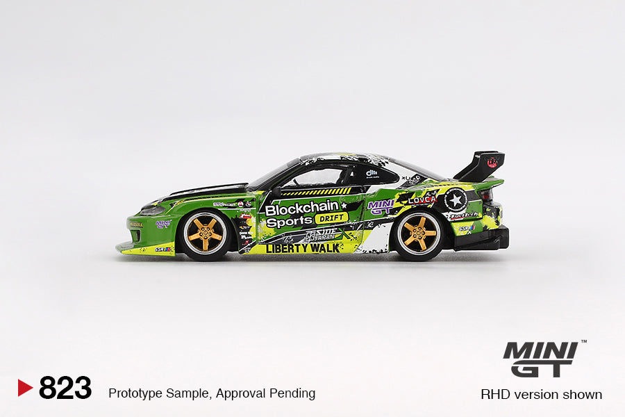Mini GT 1:64 Nissan LB-Super Silhouette S15 SILVIA #555 V2 2024 Formula Drift Japan (MGT00823-CH)