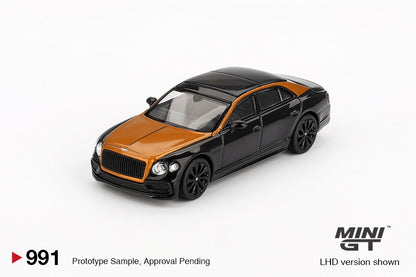 Mini GT 1/64 Bentley Flying Spur Orange Flame / Onyx (MGT00991-CH)
