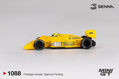 Mini GT 1:64 Lotus 99T #12 Ayrton Senna 1987 Monaco Grand Prix Winner (MGT01088-CH)