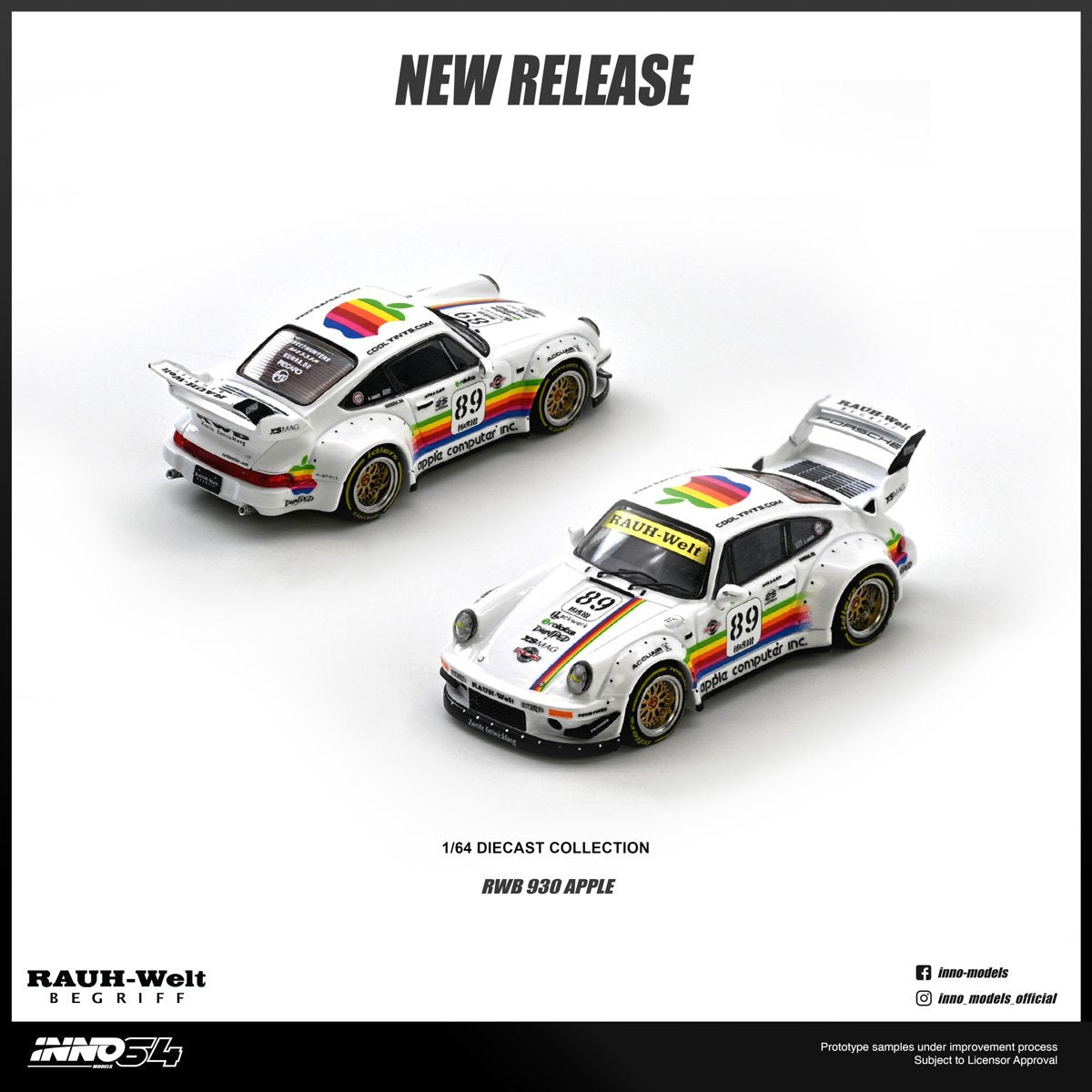 INNO64 1:64 RWB 930 #89 Apple Livery (IN64-RWB930-APPLE)