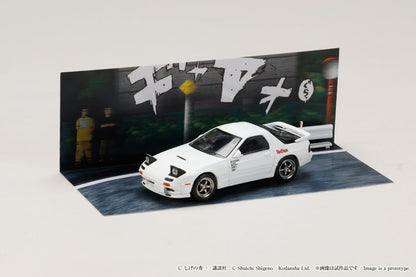 Hobby Japan x JDM64 1:64 Mazda RX-7 (FC3S) Red Suns Initial D 30th Anniversary Set D Ryosuke Takahashi VS Takumi Fujiwara