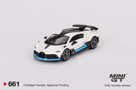 Mini GT 1:64 Bugatti Divo White LHD (MGT00661-CH)