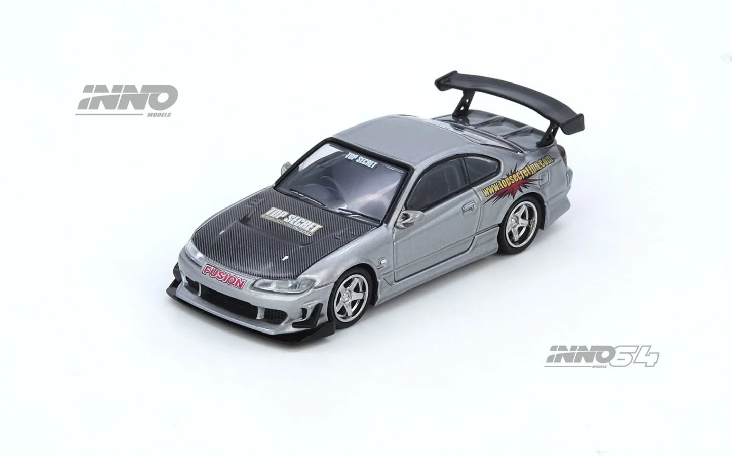 INNO64 1:64 Nissan TOP SECRET Silvia (S15) Silver (IN64-S15TS-SIL)