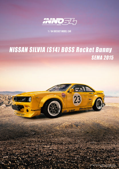 INNO64 1:64 Nissan Silvia S14 BOSS Rocket Bunny SEMA 2015