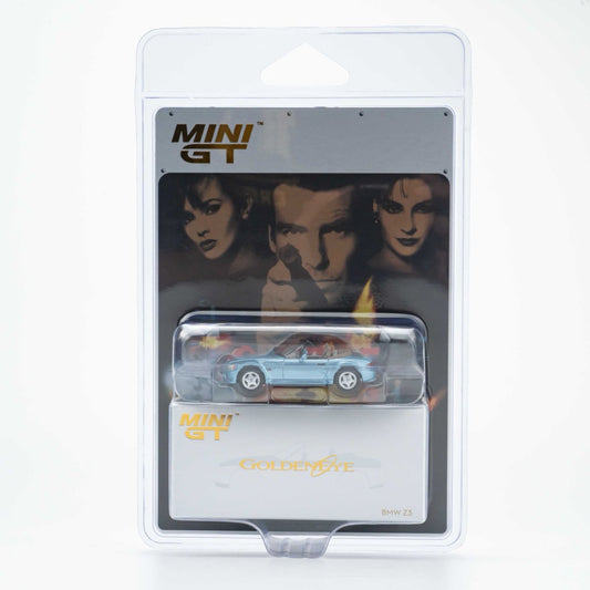 Mini GT 1:64 BMW Z3 “GoldenEye” in Blaster Packaging English Version (MGT00914-007ECH)