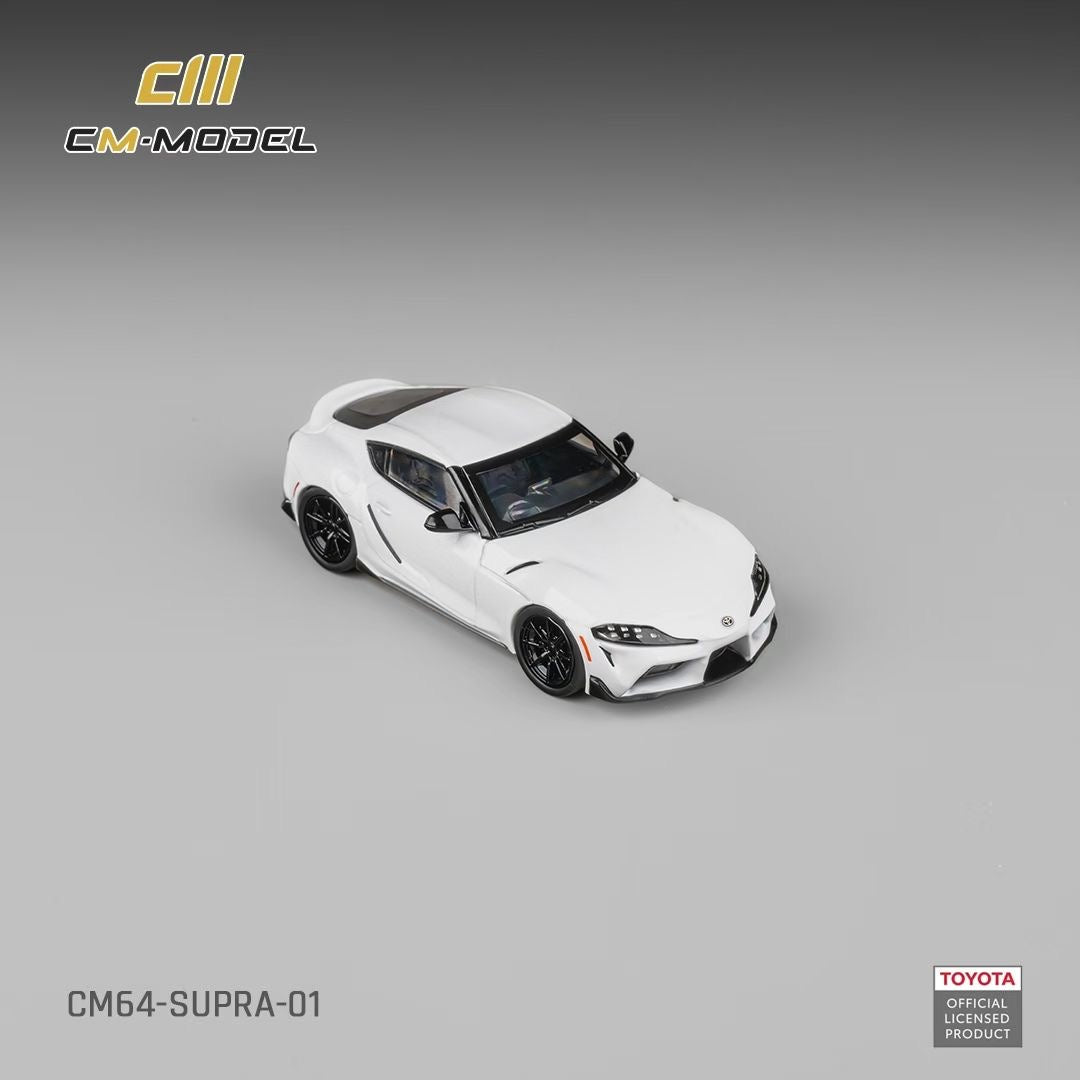 CM Model 1:64 Toyota Supra A90 Pearl White Official Licensed
