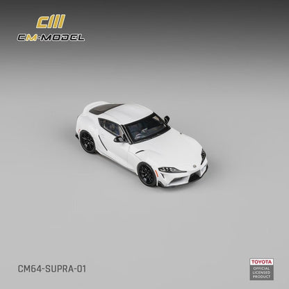 CM Model 1:64 Toyota Supra A90 Pearl White Official Licensed