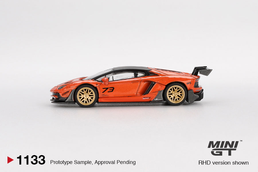 Mini GT 1:64 LB★WORKS Lamborghini Aventador Limited Edition Orange MDX 2025 (MGT01133-CH)