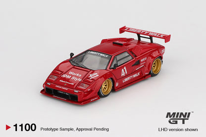 Mini GT 1:64 Lamborghini Countach LB-WORKS Red (MGT01100-CH)