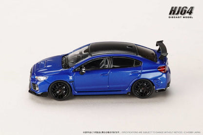 Hobby Japan 1/64 SUBARU WRX STI S208 Nurburgring NBR Challenge Package WR Blue Pearl (Comes with Engine Display Model)