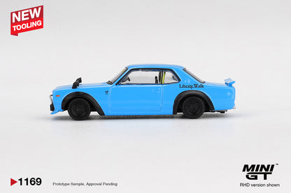 Mini GT 1:64 Nissan LB★Works HAKOSUKA Baby Blue (MGT01169-CH)