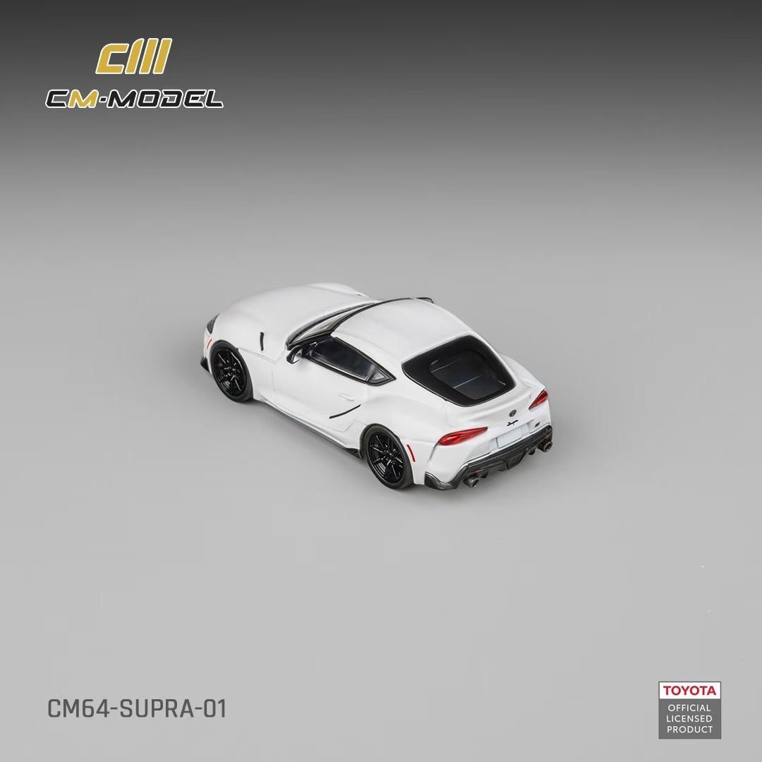 CM Model 1:64 Toyota Supra A90 Pearl White Official Licensed