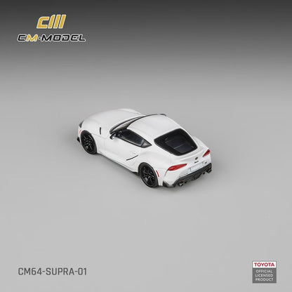 CM Model 1:64 Toyota Supra A90 Pearl White Official Licensed