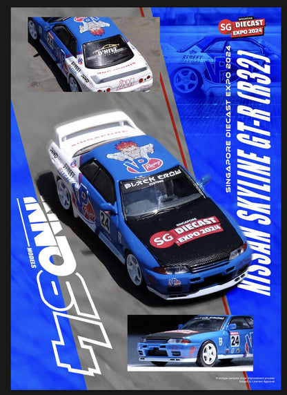 INNO64 1:64 Nissan Skyline GT-R R32 Singapore Diecast EXPO 2024 Special Edition (IN64-R32-SGDE24)