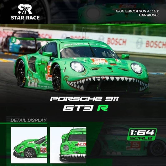 Star Race 1:64 Porsche 911 GT3 R Tyrannosaurus T-Rex Rexy Green #56