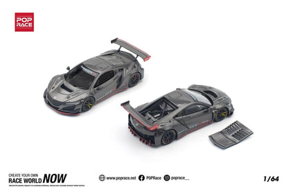Pop Race 1:64 Honda NSX GT3 EVO 22 Carbon Edition Removable Engine Cover Detailed Engine (PR640159)