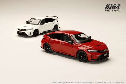 Hobby Japan 1/64 Honda CIVIC TYPE R FL5 Racing Black Package 2025 Red Honda Official Licensed