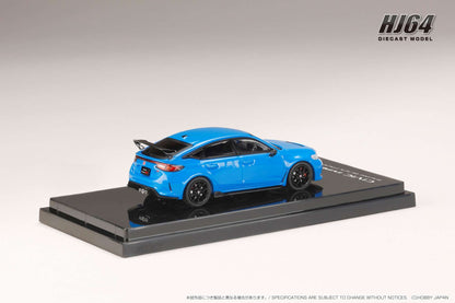 Hobby Japan 1/64 Honda CIVIC TYPE R FL5 Racing Black Package 2025 Blue Honda Official Licensed