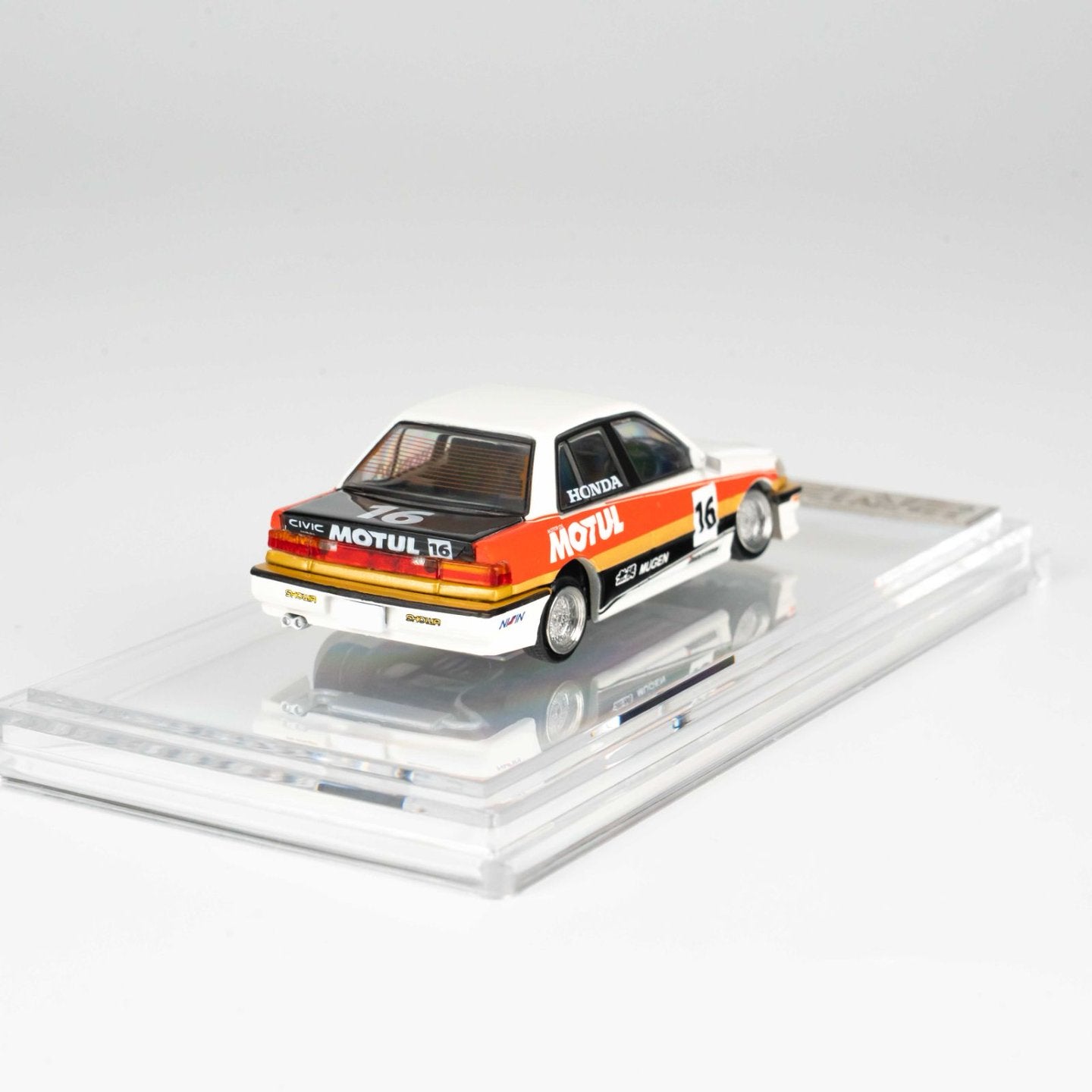 BMC BM Creations 1:64 Honda CIVIC EF2 1991 White MOTUL (RHD)