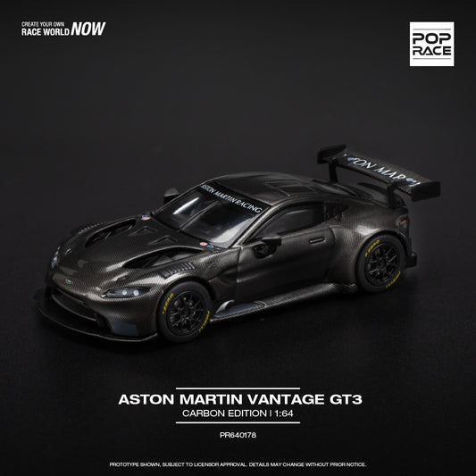 Pop Race 1:64 Aston Martin Vantage GT3 Carbon Edition (PR640178)