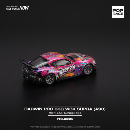 Pop Race 1:64 Toyota Supra A90 Darwin Pro 66G WBK 1087 X Lion Dance (PR640285)