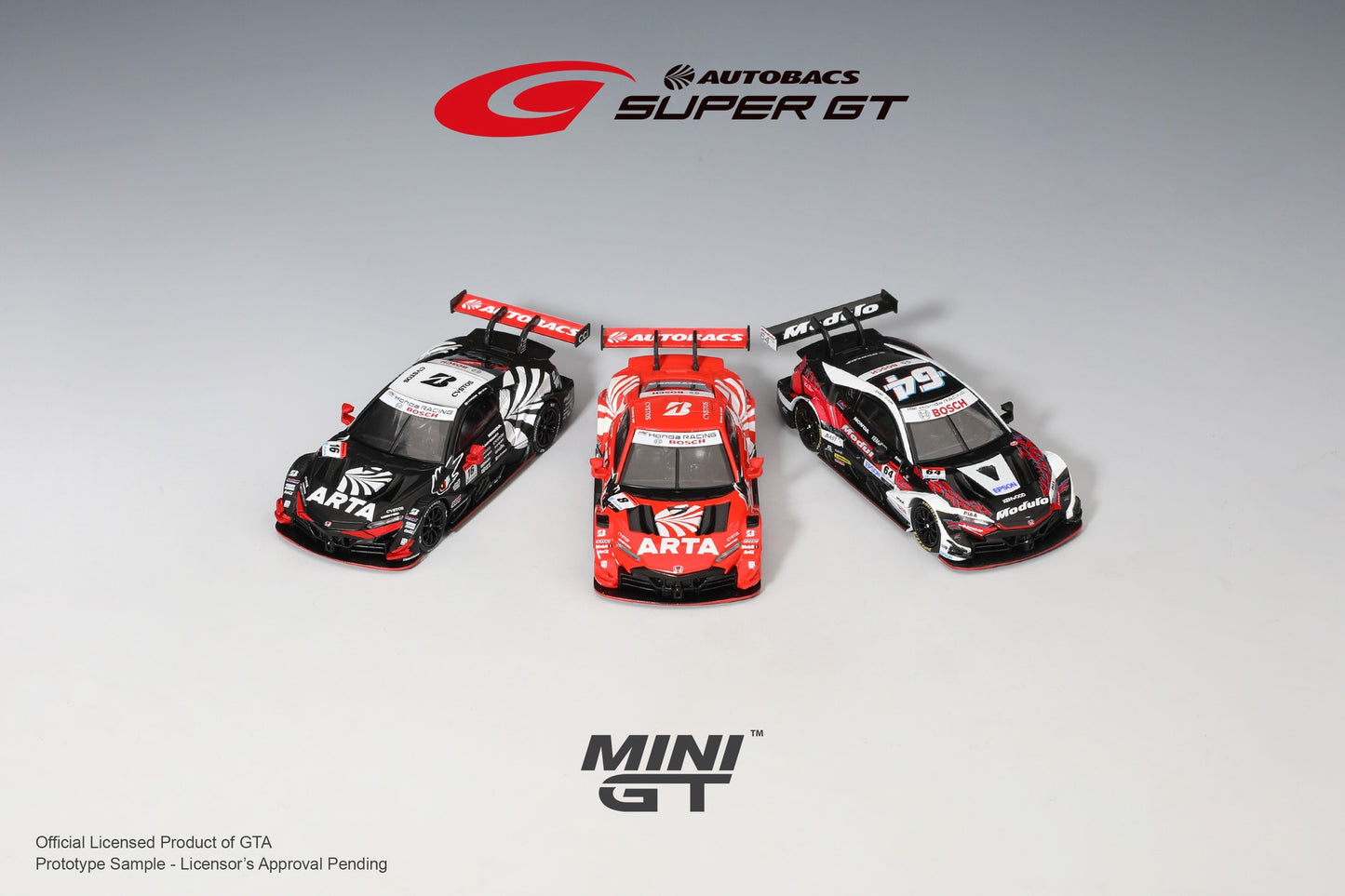 Mini GT 1:64 Honda NSX-GT "Type S" GT500 #8 "ARTA MUGEN NSX-GT " ARTA 2023 SUPER GT Series in Blister Packaging (MGT00786-BL)