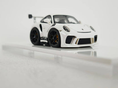 [Premium Resin Model] YM Model X MiniCrafisman 1:64 Porsche 992 GT3 RS White Cute Egg Car (Full Interiors Rolling Cage Metal Exhausts Glossy Paint) Limited to 150 Pieces