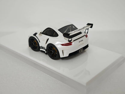 [Premium Resin Model] YM Model X MiniCrafisman 1:64 Porsche 992 GT3 RS White Cute Egg Car (Full Interiors Rolling Cage Metal Exhausts Glossy Paint) Limited to 150 Pieces
