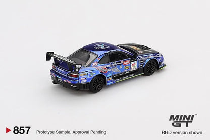 Mini GT 1:64 Nissan Silvia S15 D-MAX #46 D-MAX Racing 2023 D1 Japanese Version in Blister Packaging (MGT00857-BL)