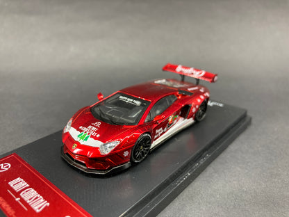 Time Micro 1/64 Lamborghini Aventador LP 700 Christmas Edition Red